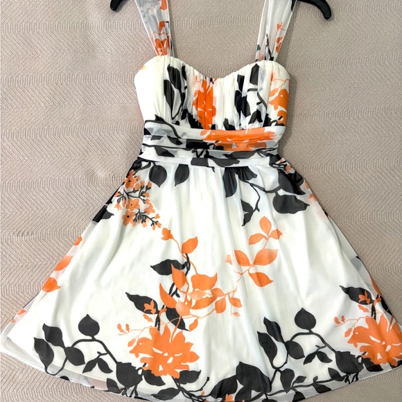Speechless Junior Size Small Orange and Black Sundress; Semi-formal - Picture 1 of 3